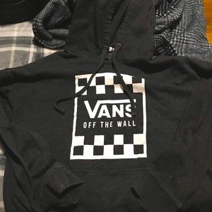 Black vans off the wall hoodie XL